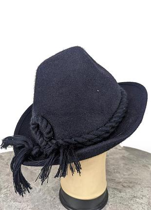 Шляпа фетровая ichler темно синяя, женская