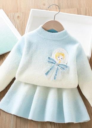 Шикарные наряды для вашей принцессы 👸 
отличный вязаный костюм. тепленький