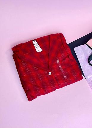 Пижама victoria's secret flannel long pj set print
