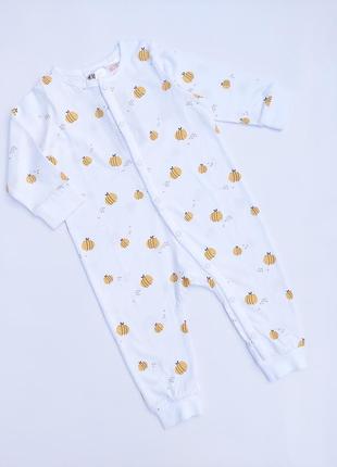Белый ромпер с пчелками