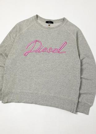 Серая свитшот кофта diesel3 фото