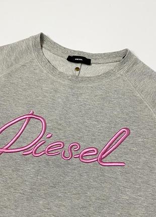 Серая свитшот кофта diesel4 фото