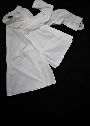 Сорочка біла асиметричної довжини з розрізами з боків usa "8" на 48-50 рр6 фото