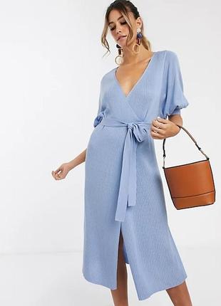 Розпродаж сукня asos міді в'язанa з рукавами "летюча миша"