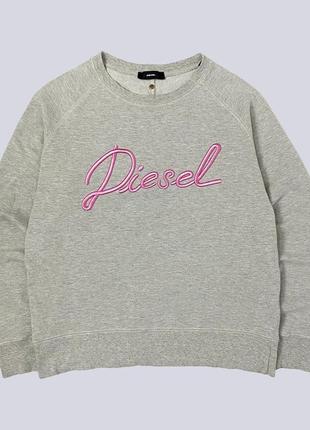 Серая свитшот кофта diesel