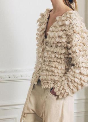 Кардиган женский бежевый zara new