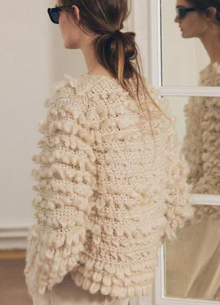 Кардиган женский бежевый zara new2 фото