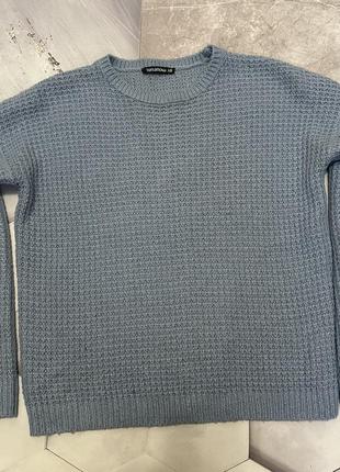 Светр вʼязаний теплий блакитний terranova mango zara bershka