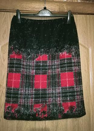 Шикарна м'яка тепла спідниця з неолійної пухнастої тканини, 44-48разів,sommermann