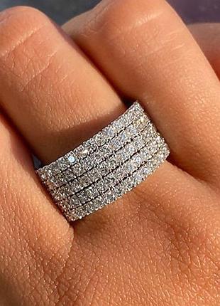Каблучка стрази камни кольцо