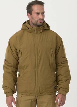 Куртка зимняя helikon-tex level 7-climashield apex 100-coyote,тактическая легкая куртка на зиму койот военная xs