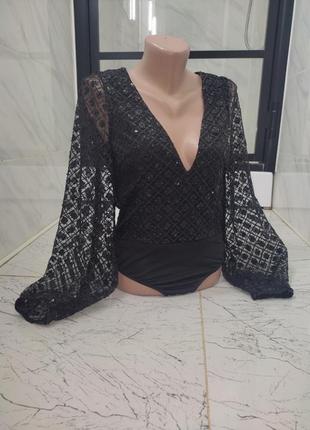 Боди, нарядное боди, вечернее боди, боди паетки, asos