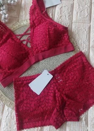 Кружевной комплект белья💜