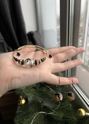 Сережки та браслет