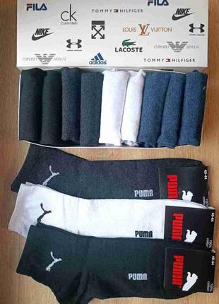 Носки, носки мужские puma -набор 12 пар в коробке