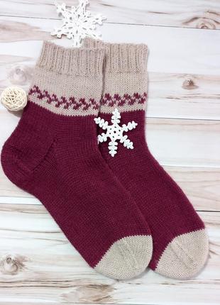 Вязаные носки