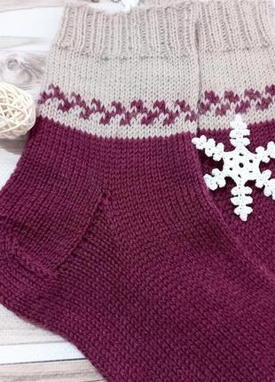 Вязаные носки