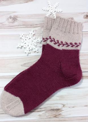 Вязаные носки