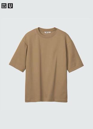 Футболка airism cotton oversize с круглым вырезом