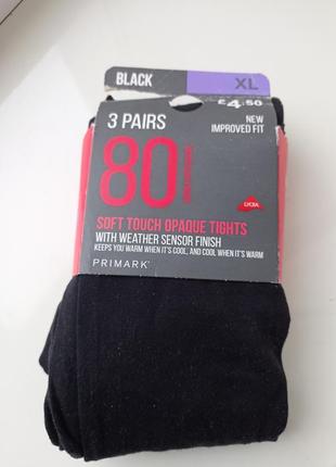 Плотні колготки primark 80 ден