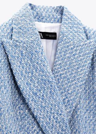 Твидовый пиджак zara new original2 фото