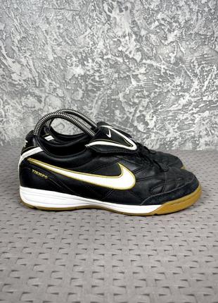 Nike tiempo копы сороконожки бутсы 37 размер кожаные футбольные