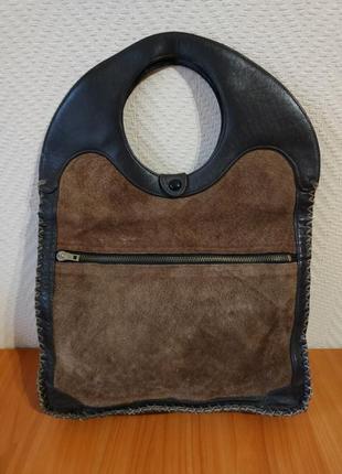 Шкіряна вінтажна жіноча сумка