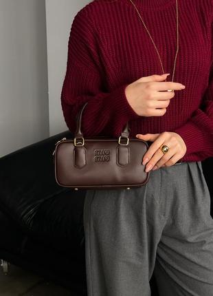Сумка женская трендовая кожаная