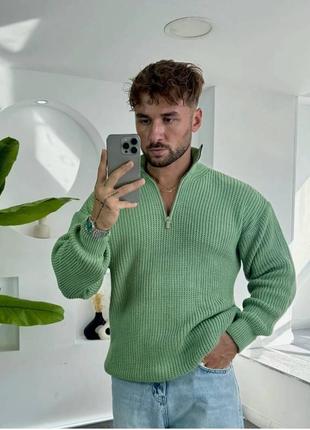 Неймовірно стильні вʼязані оверсайз светр з замком