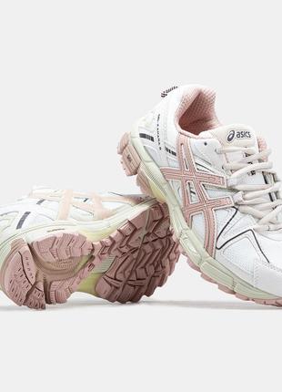 Женские кроссовки asics gel-kahana 8 white pink 36-37-38-39-40-41