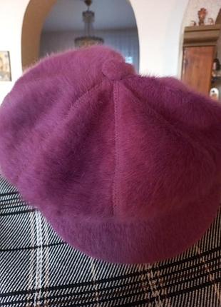 Ангорова тепла шапка, кепка, берет.