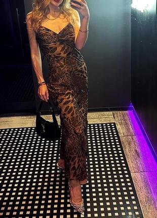 Сукня леопардова