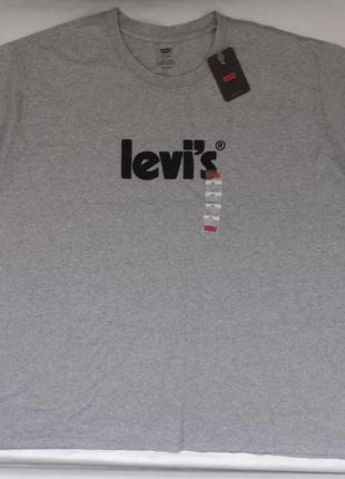 Чоловіча футболка levi's relaxed. 5xl. cotton 100%. батал