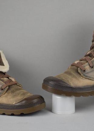 Palladium baggy leather s waterproof черевики чоловічі зимові непромокаючі хутро оригінал 42 р/27 см