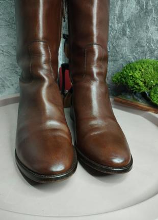 Шкіряні жокейські чоботи massimo dutti/шкіряні чоботи оригінал3 фото