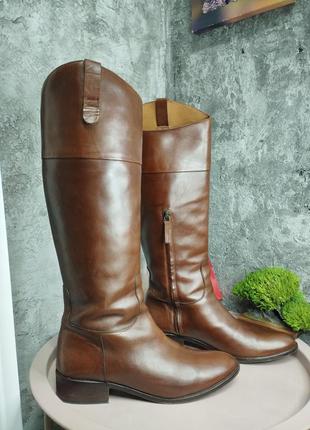 Шкіряні жокейські чоботи massimo dutti/шкіряні чоботи оригінал