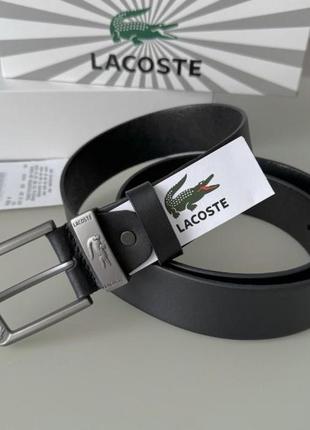 Мужской кожаный ремень lacoste