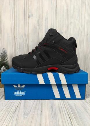 Adidas climaproof high fur black red