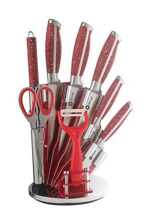 Професійний набір ножів zepline zp-027 з підставкою