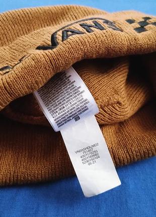 Vans brown cuffed checker beanie o/s2 фото