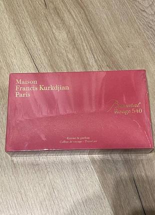 Набір maison francis kurkdjian baccarat rouge 540 extrait de parfum 5x11 ml. баккарат руж 540 парфум