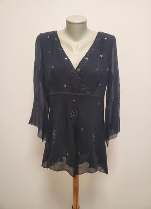 Шикарна брендова шовкова блузка