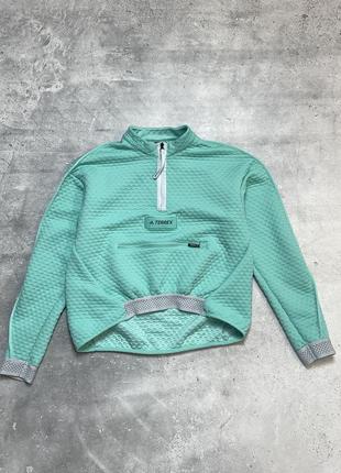 Adidas terrex спортивная женская кофта 1/4 зип