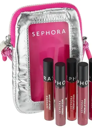 Набор помад sephora collection cream lip stain liquid lipstick set