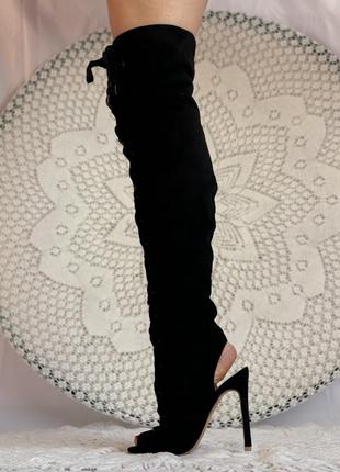 High heels високі ботфорти на шпильці високих підборах хілз