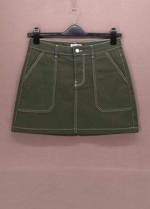 Юбка хаки "select" с накладными карманами, uk14/eur42.