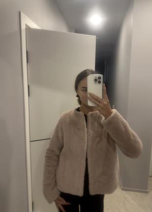 Шубка розова штучне нове