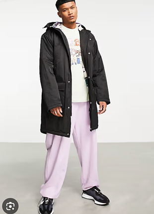 Парка оверсайз asos с подкладкой из искусственной овчины
