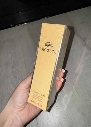 Lacoste  парфуми духи бомбезний аромат pour femme