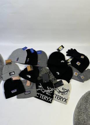 Шапки nike, tnf, patagonia, carhartt, arkteryx